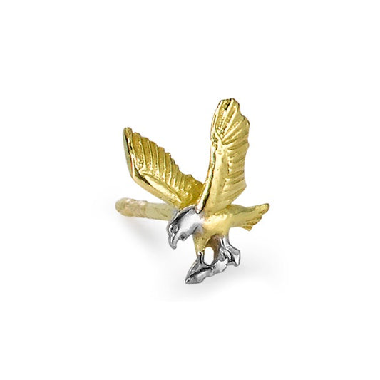 Clous d'oreille à l'unité Or jaune 14K Aigle