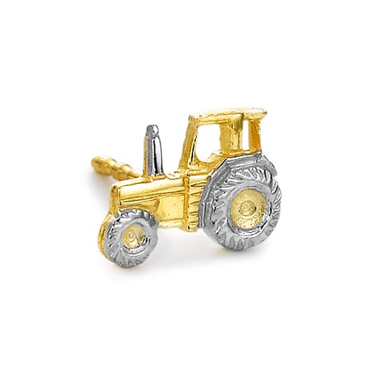 Oorknop 1 stuk 375/9K geel goud Tractor