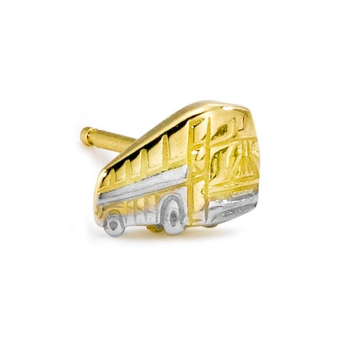 Ohrstecker 1 Stk 750/18 K Gelbgold Bus