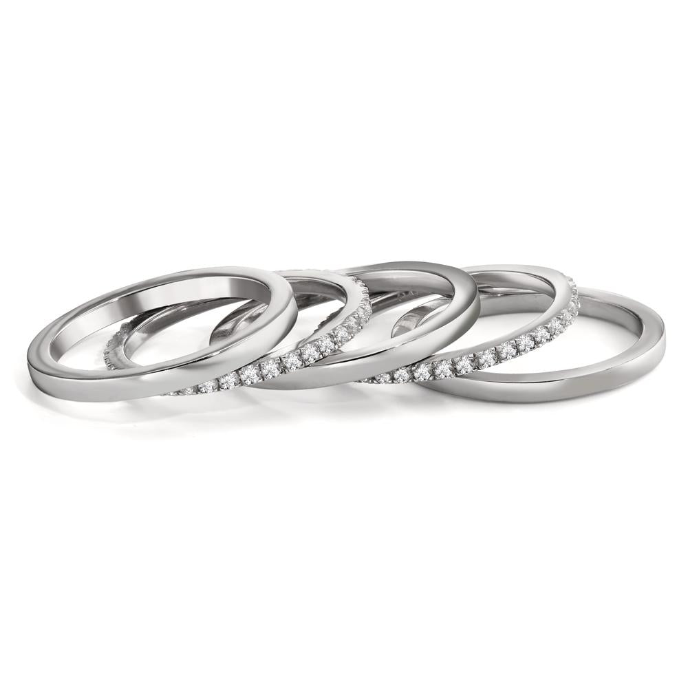 Memory ring Zilver Gerhodineerd