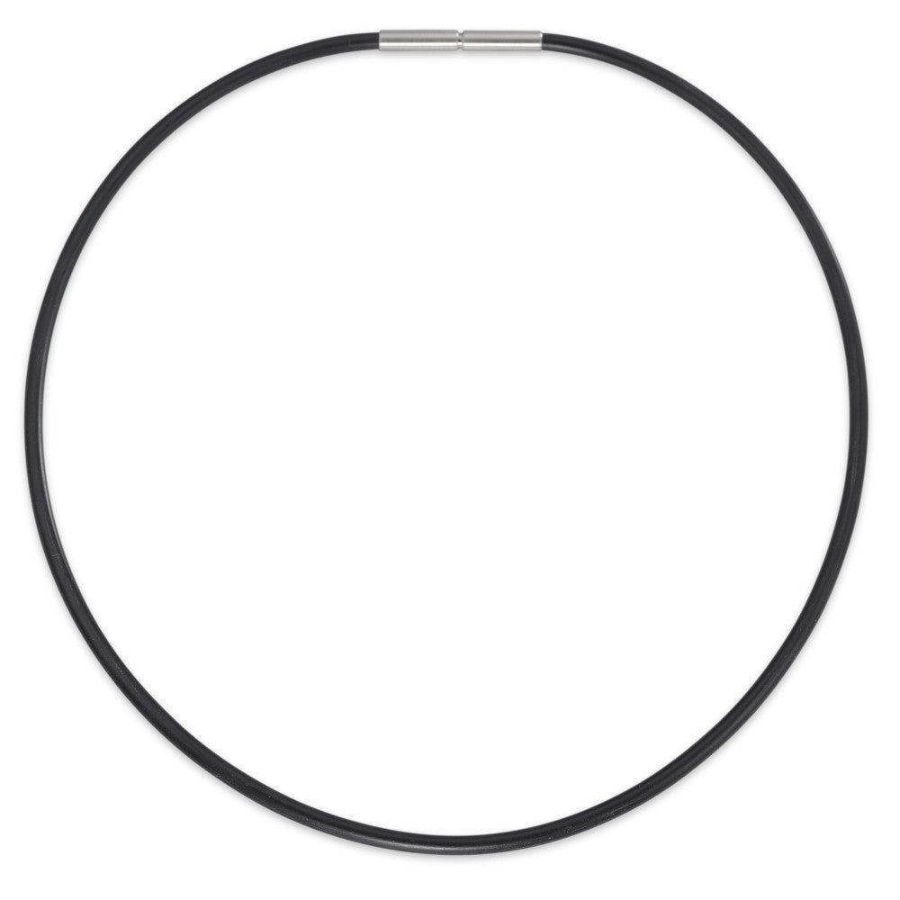 Collier Roestvrijstaal, Rubber 40 cm Ø3.5 mm