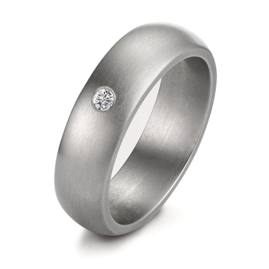 Ring Roestvrijstaal Diamant 0.04 ct, tw-si