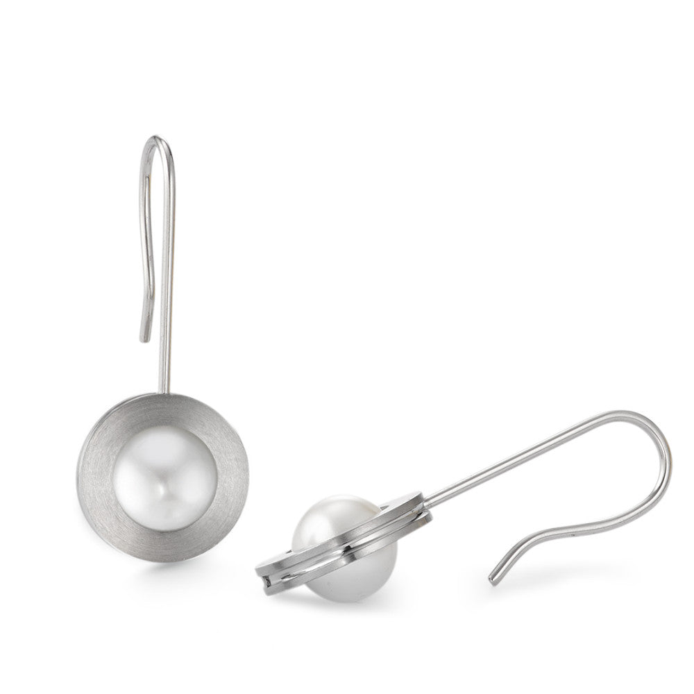 Pendant d'oreilles Acier inoxydable perle d'eau douce