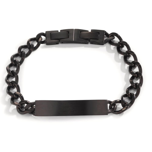 Armband Roestvrijstaal Zwart IP-gecoat 21 cm