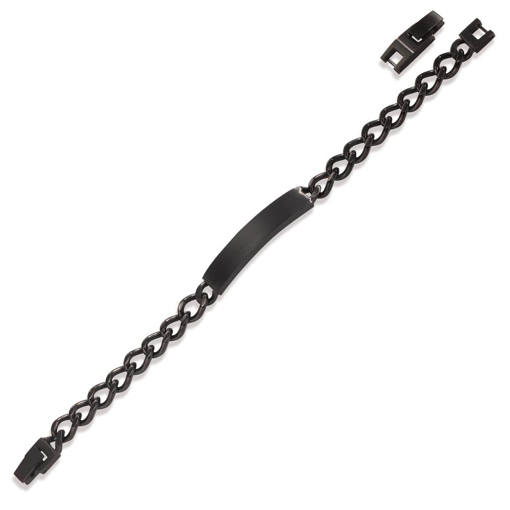 Armband Roestvrijstaal Zwart IP-gecoat 21 cm