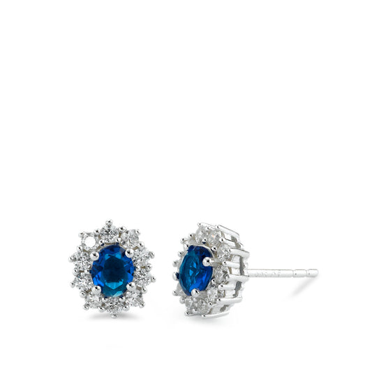 Boucles d'oreilles 925 saphirs