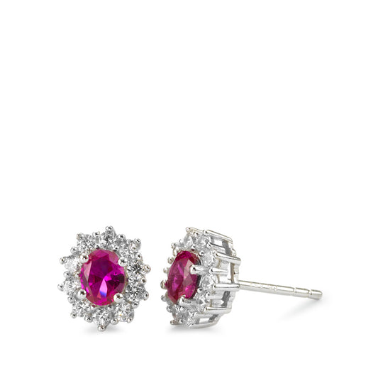 Boucles d'oreilles 925 rubis