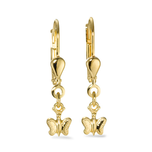 Pendant d'oreilles Or jaune 18K Papillon