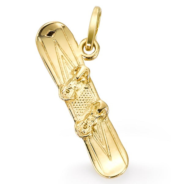 Pendentif Or jaune 18K Snowboard