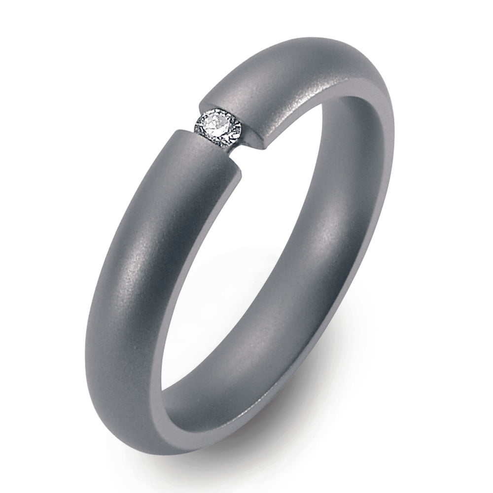 Partnerring Titan Diamant 0.10 ct, w-si