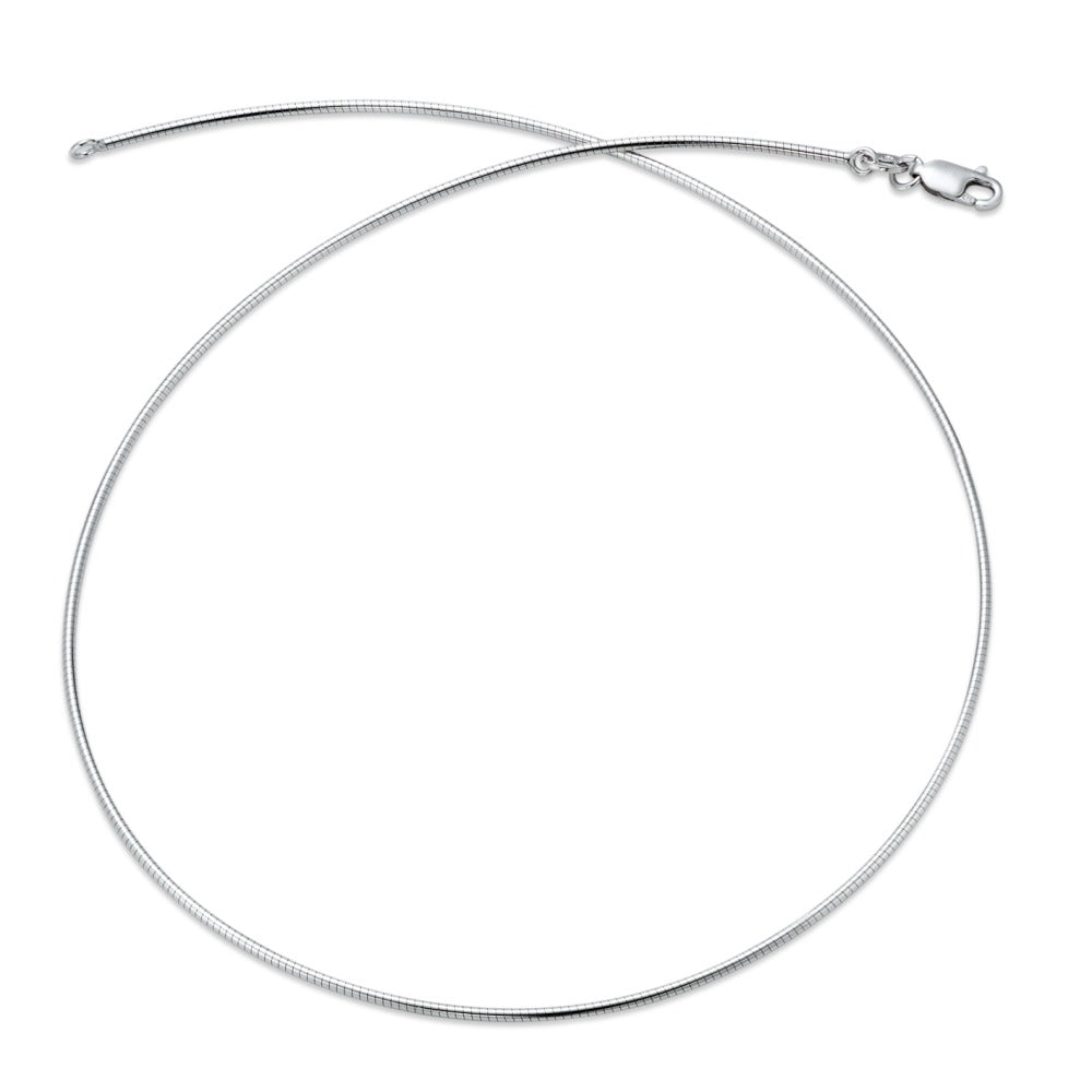 Collier Argent Rhodié 42 cm Ø1.4 mm