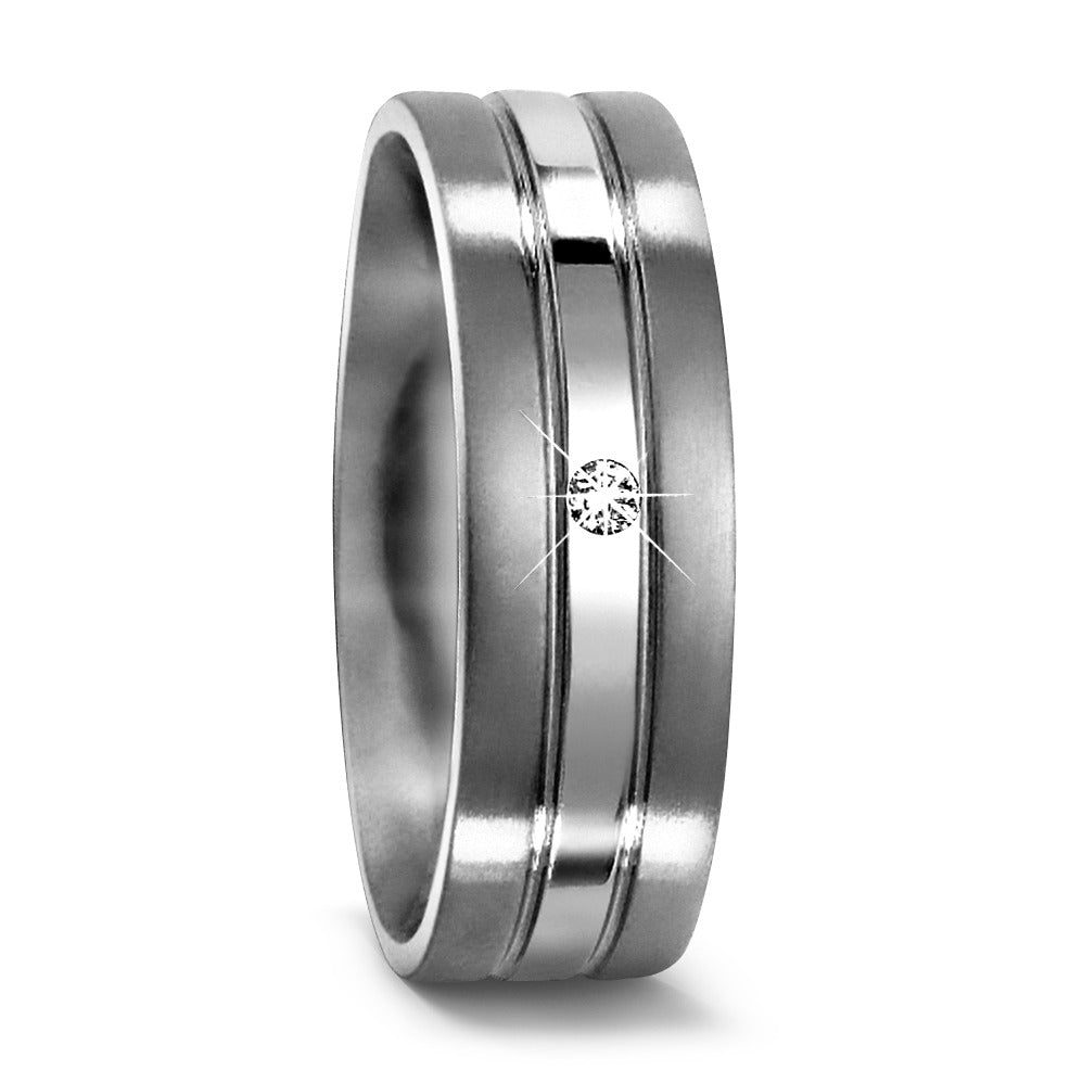 Partnerring Titan Diamant 0.02 ct, w-si