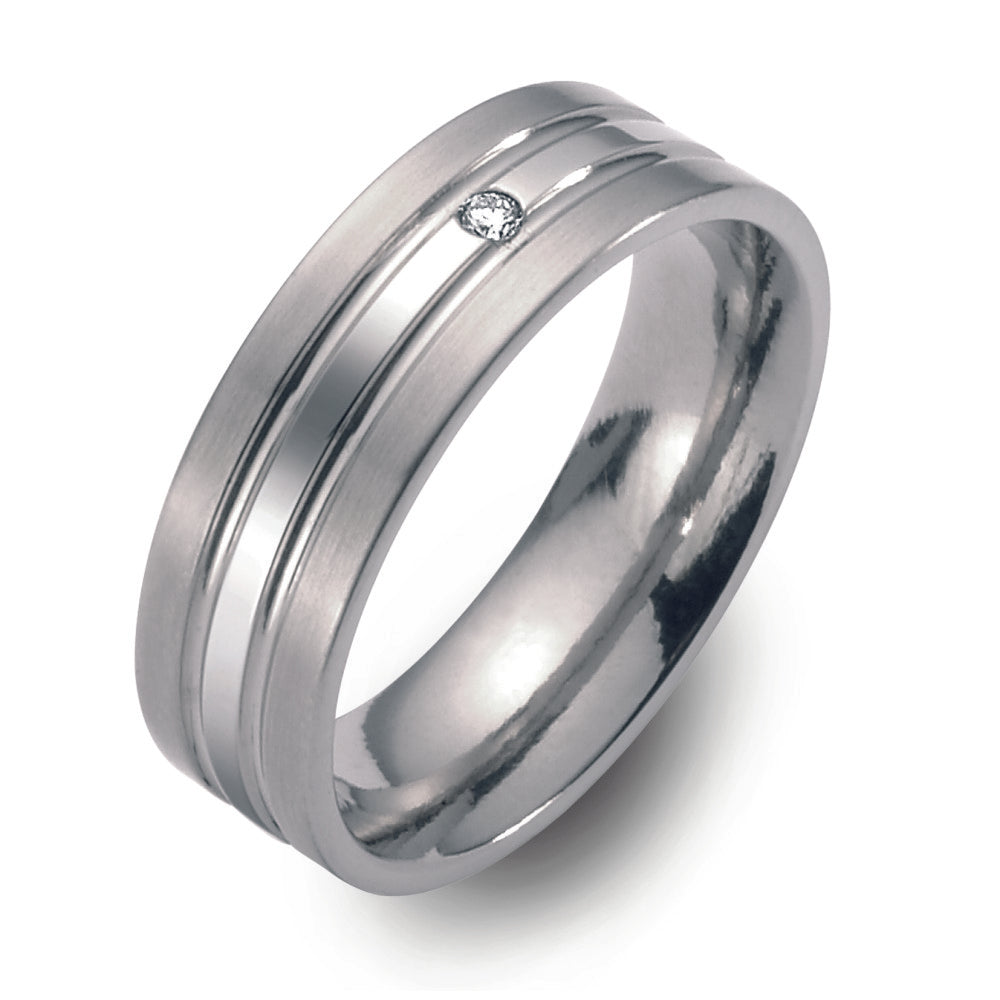 Partnerring Titan Diamant 0.02 ct, w-si