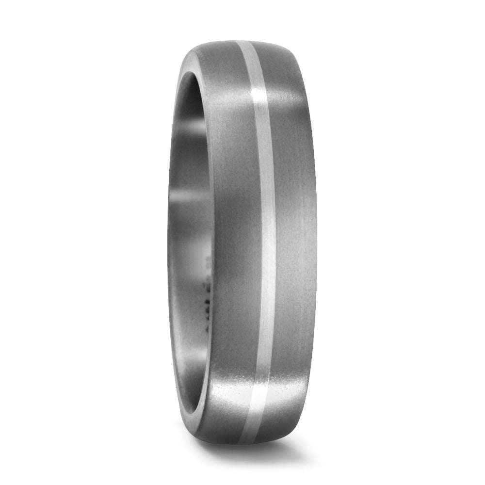 Ring Titanium, 750/18K witgoud