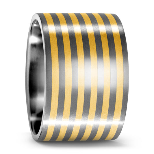 Fingerring Titan, 750/18 K Gelbgold
