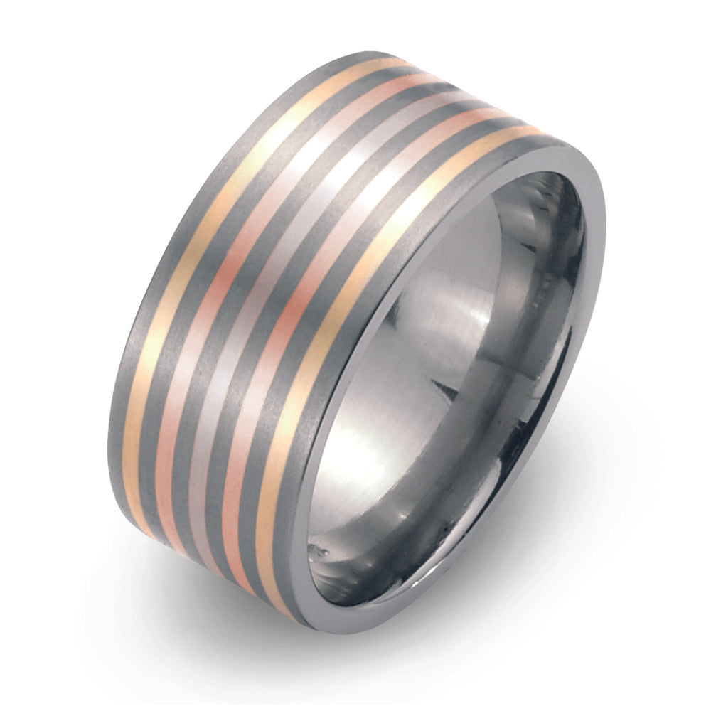 Ring Titanium, 750/18 krt geel goud, 750/18K krt witgoud