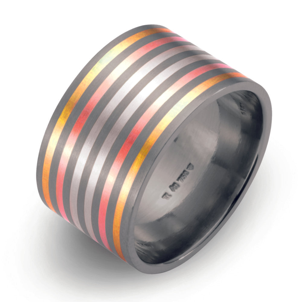 Ring Titanium, 750/18 krt geel goud, 750/18 krt rood goud