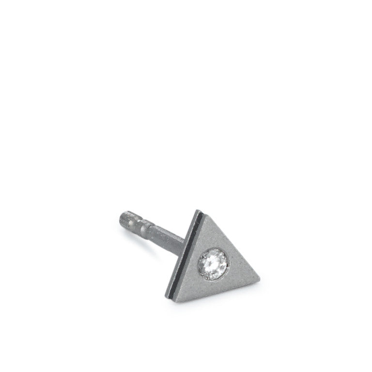 Clous d'oreille à l'unité Titane Diamant 0.02 ct, w-si