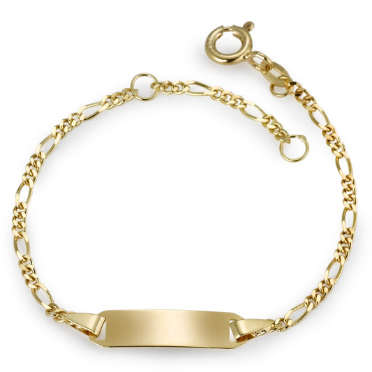 Graveer armband 375/9 krt geel goud 12-14 cm
