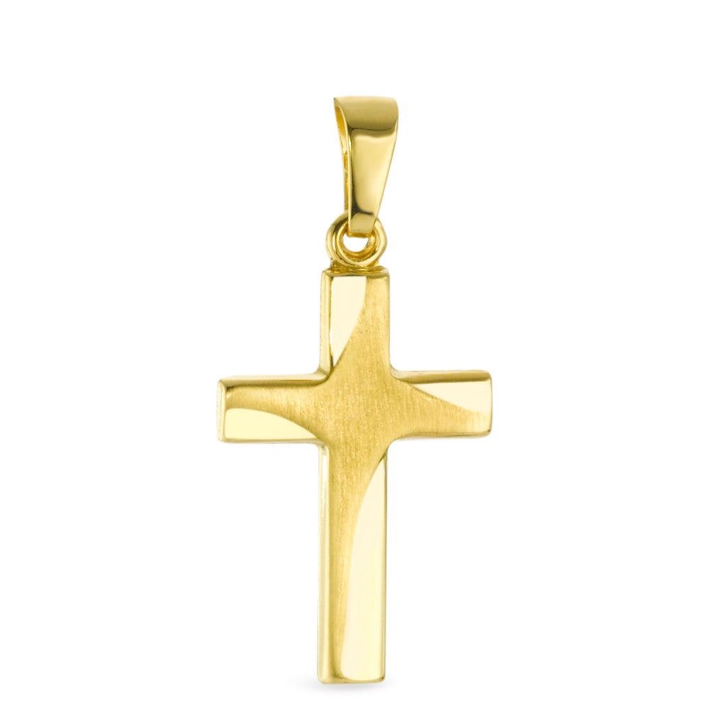 Anhänger 750/18 K Gelbgold Kreuz