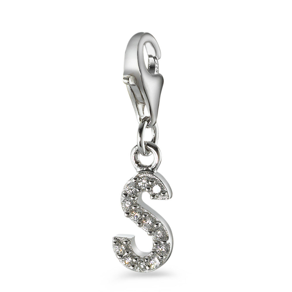 Charms Argent Zircone 4 Pierres