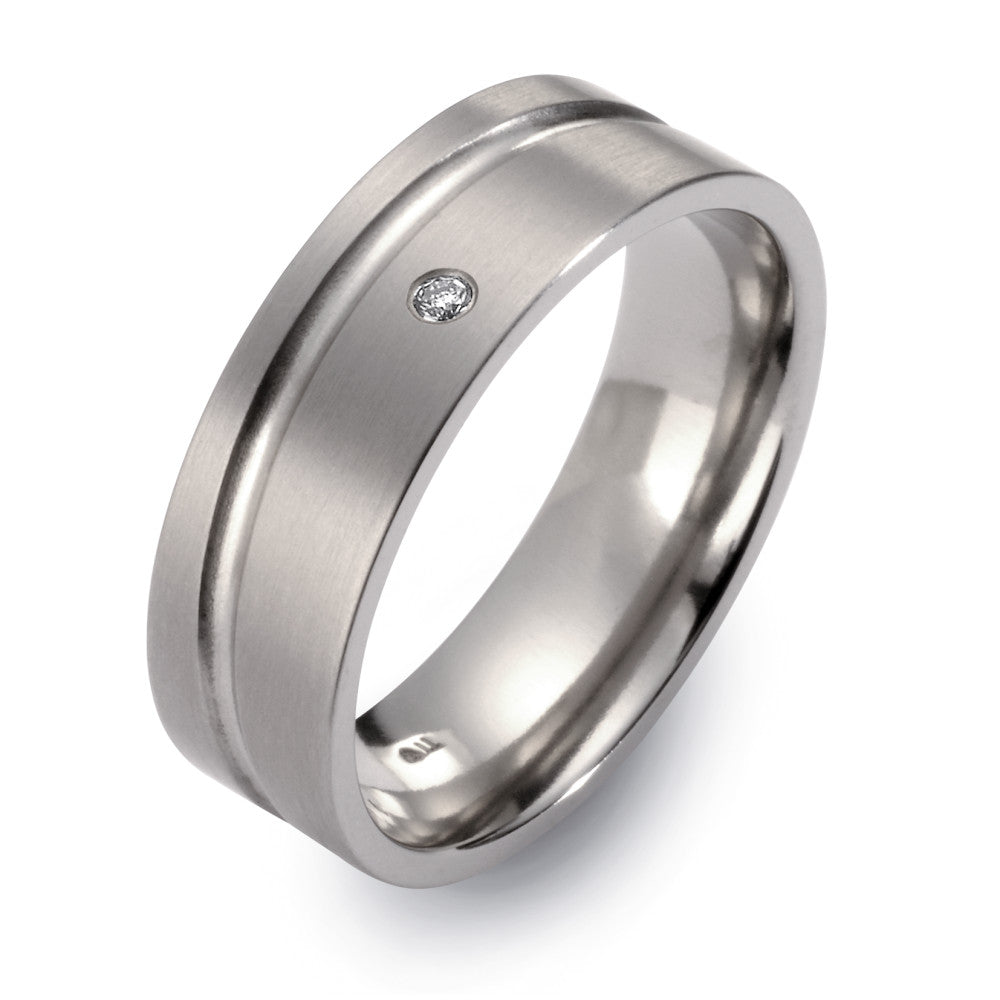 Partnerring Titan Diamant 0.02 ct, w-si