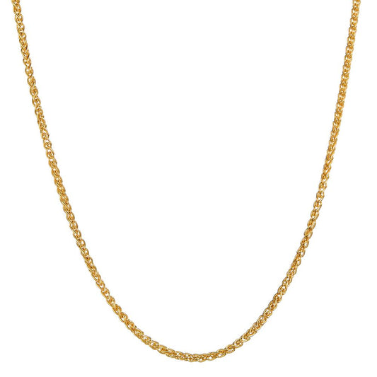 Zopf-Halskette 750/18 K Gelbgold