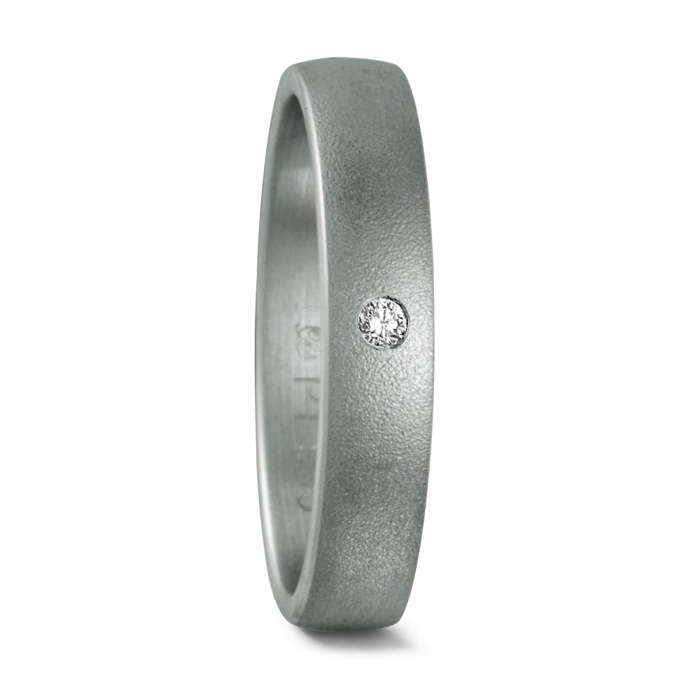 Partnerring 950 Platina Diamant 0.02 ct, w-si