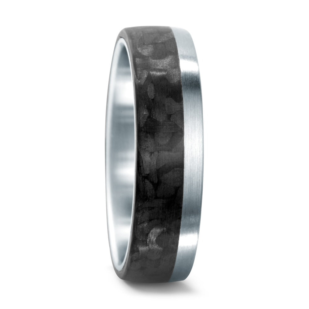 Partnerring Edelstahl, Carbon