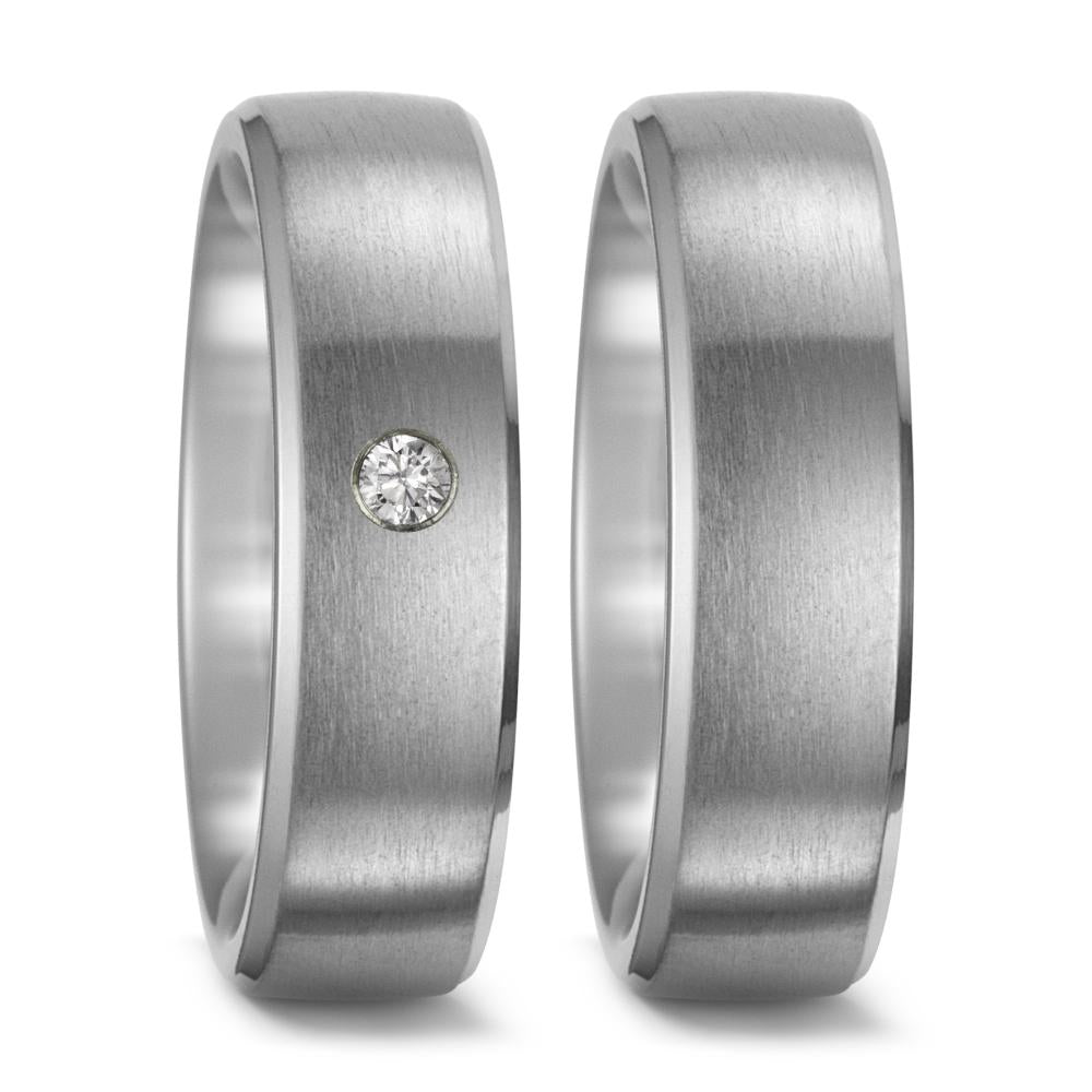 Partnerring Titanium Zirkonia