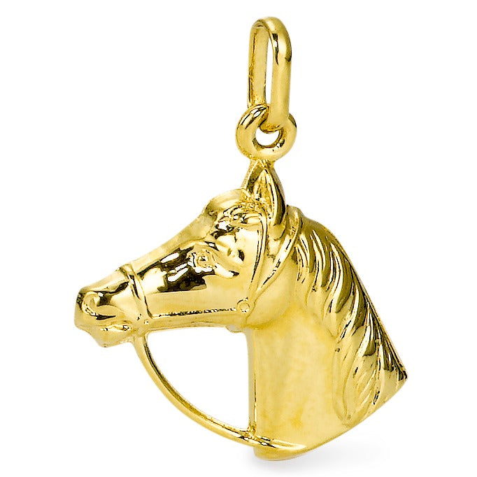 Hanger 750/18K geel goud Paard