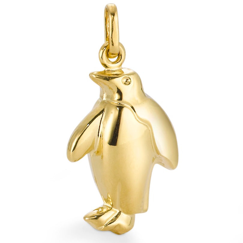 Anhänger 750/18 K Gelbgold Pinguin