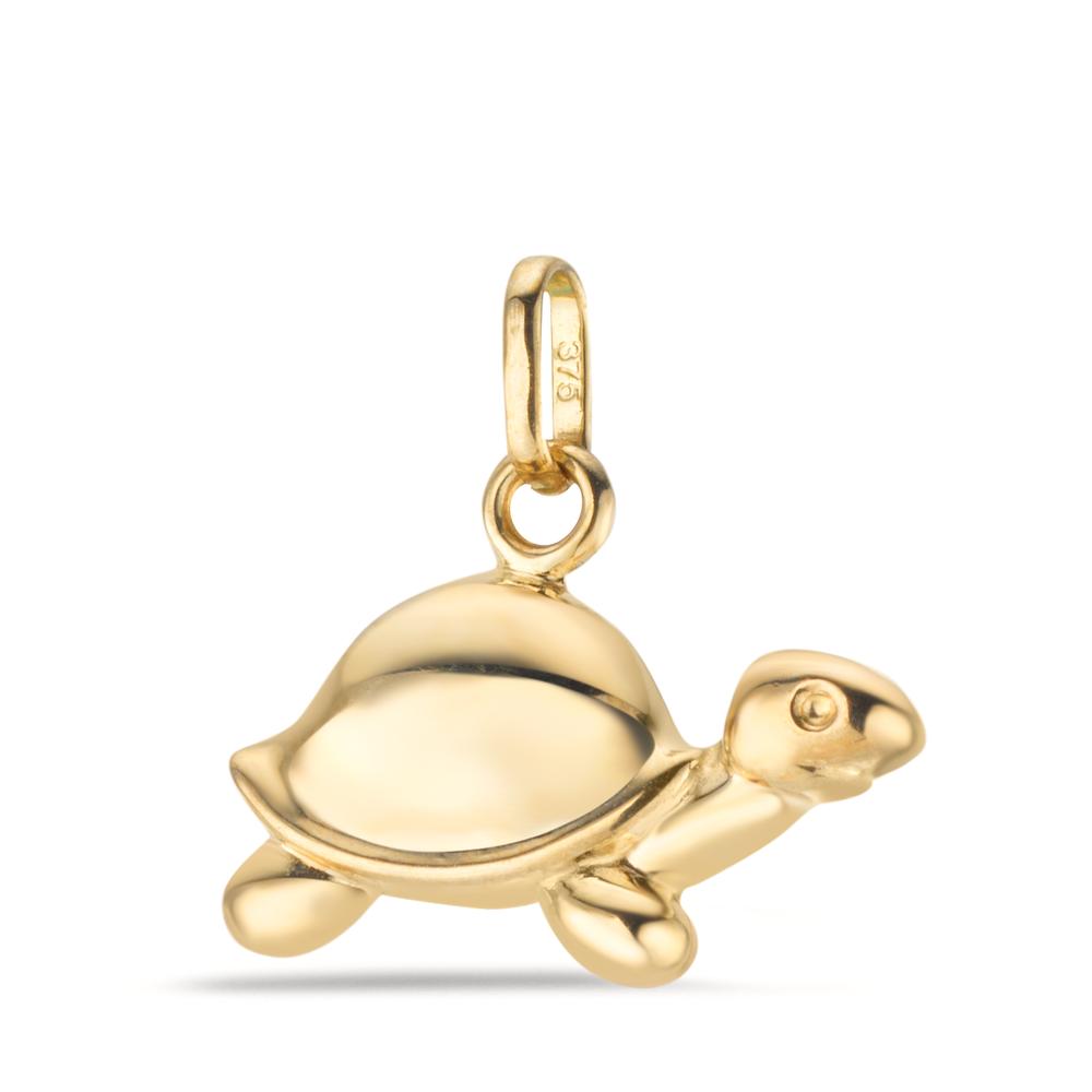 Hanger 375/9 krt geel goud Schildpad