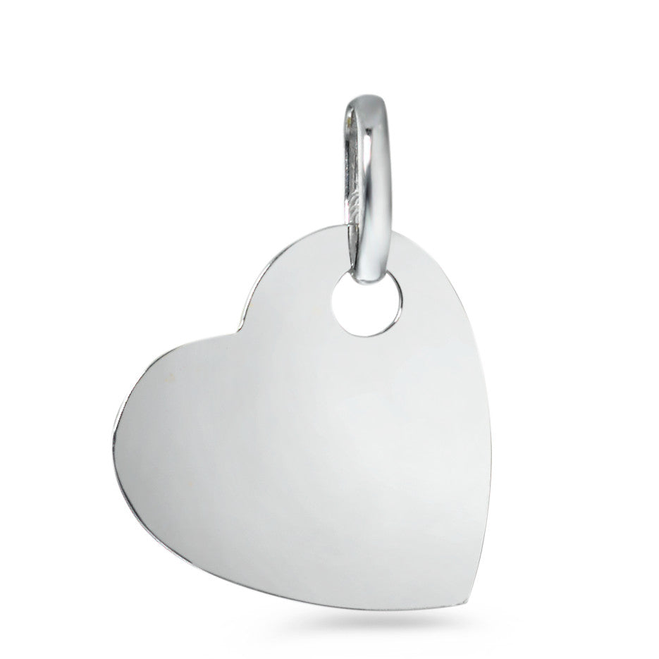 Pendentif Or blanc 18K Coeur