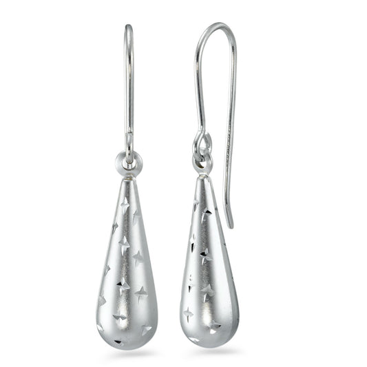 Pendant d'oreilles Or blanc 9K