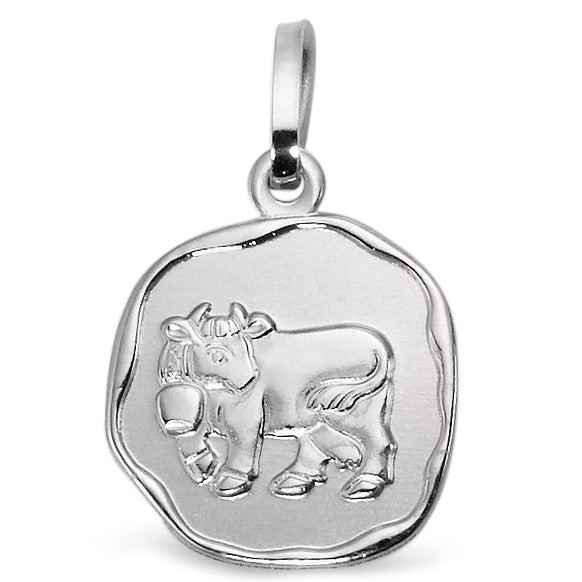 Pendentif Argent Rhodié Vache