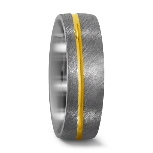 Partnerring Titanium, 750/18 krt geel goud