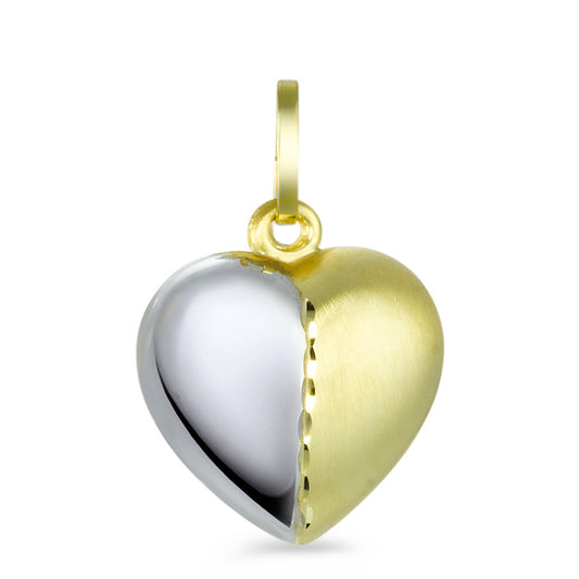 Pendentif Or jaune 18K, Or blanc 18K Coeur