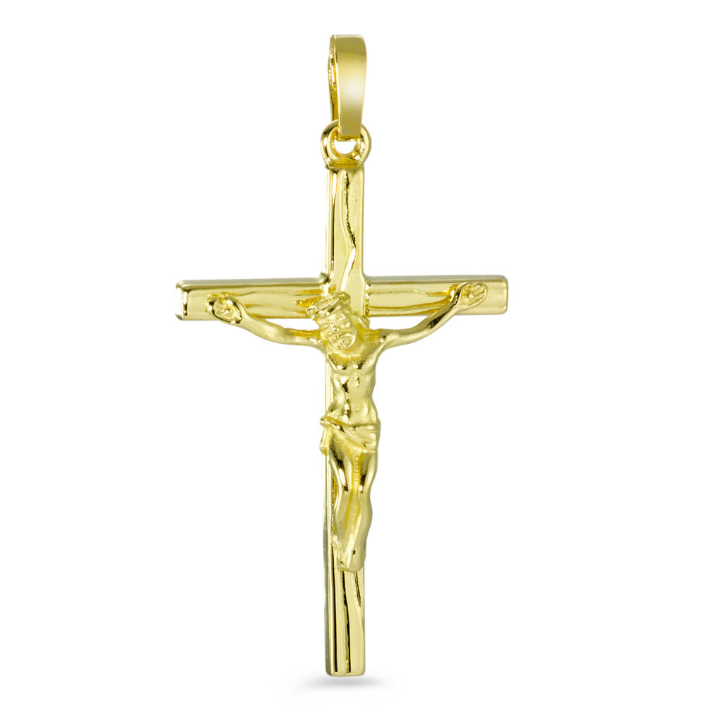 Anhänger 750/18 K Gelbgold Kreuz