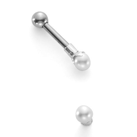 Piercing Edelstahl shining Pearls