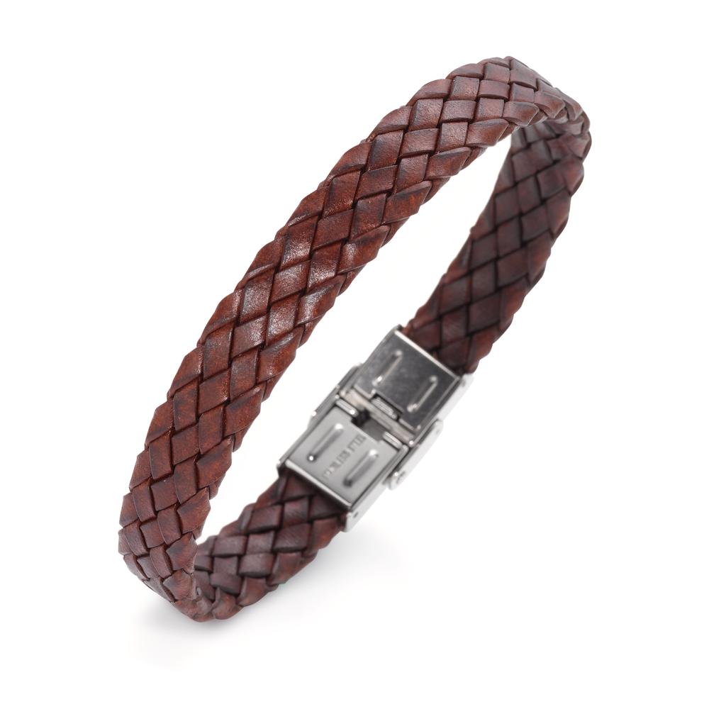 Armband Leder, Edelstahl