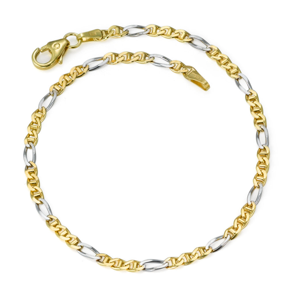 Armband 585/14 K Gelbgold bicolor