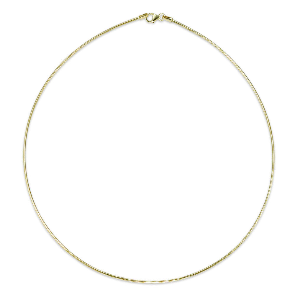 Collier 585/14K geel goud 45 cm Ø1.5 mm