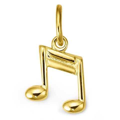 Pendentif Or jaune 9K Note de musique