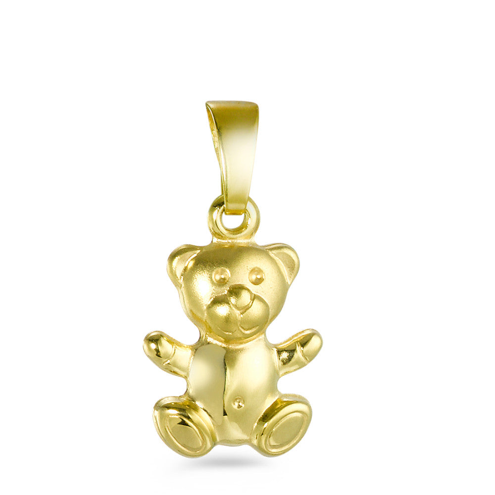 Hanger 375/9 krt geel goud Teddybeer