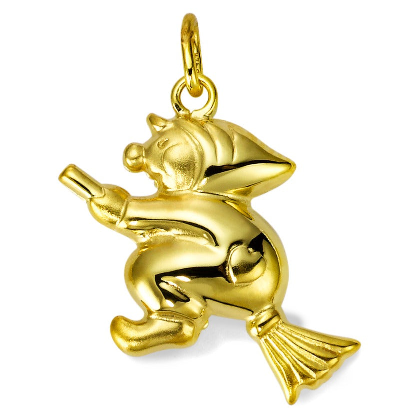 Pendentif Or jaune 9K Sorcière