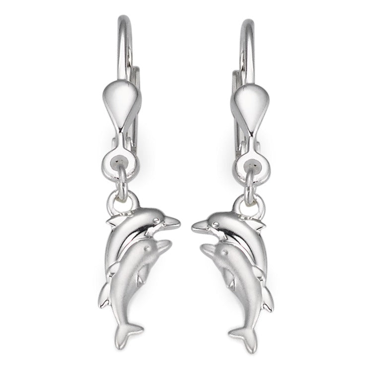 Pendant d'oreilles Argent Dauphin