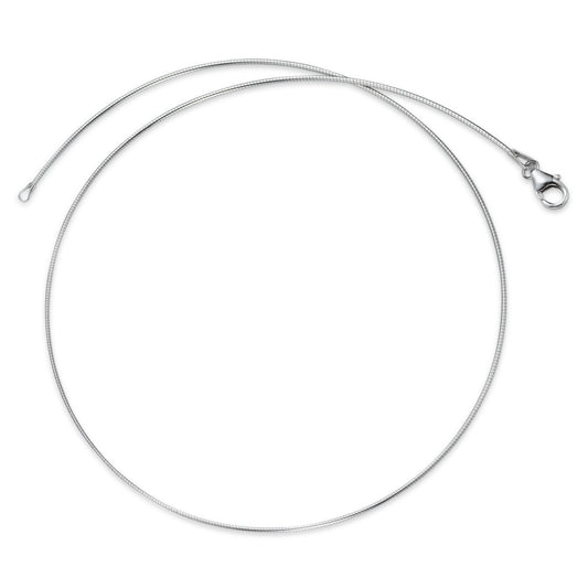 Collier Argent Rhodié 42 cm Ø1 mm