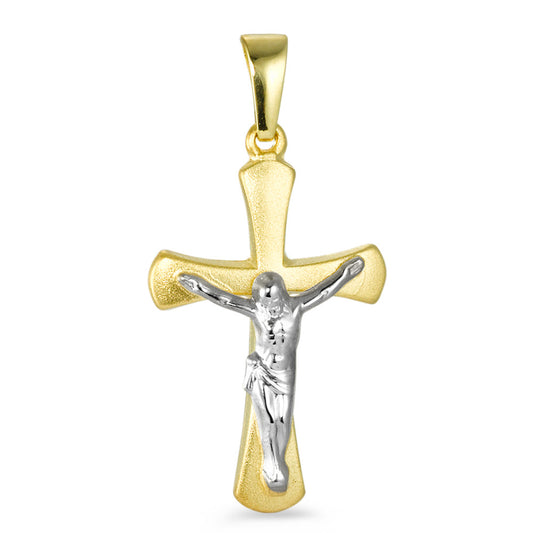 Anhänger 750/18 K Gelbgold Kreuz