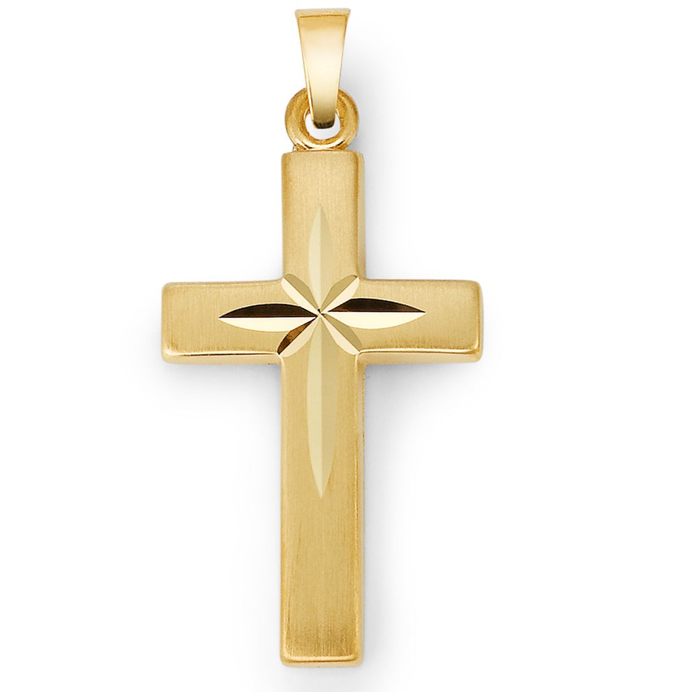 Pendentif Or jaune 18K Croix